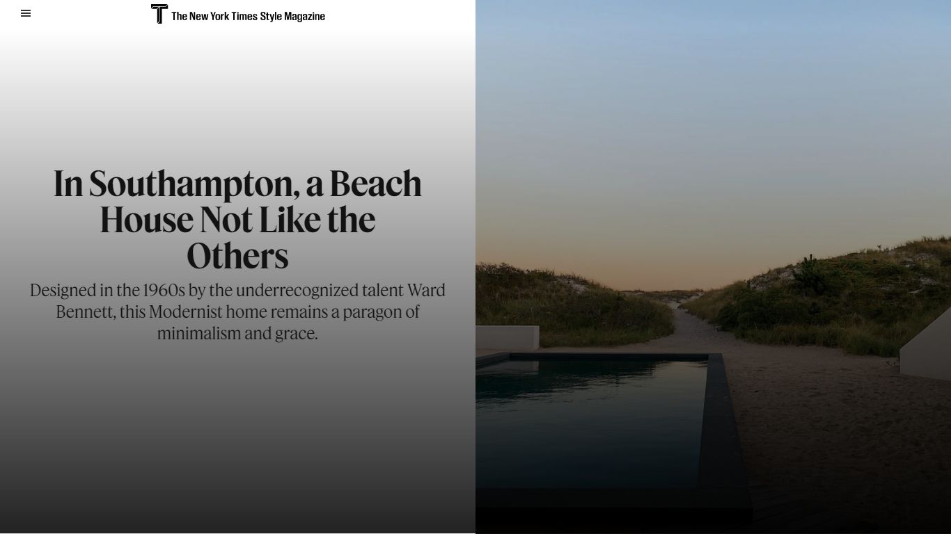 In Southampton, a Beach House Not Like the Others